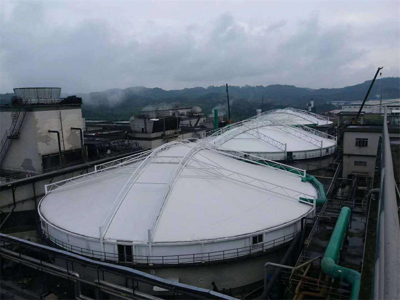 膜结构污水池加盖