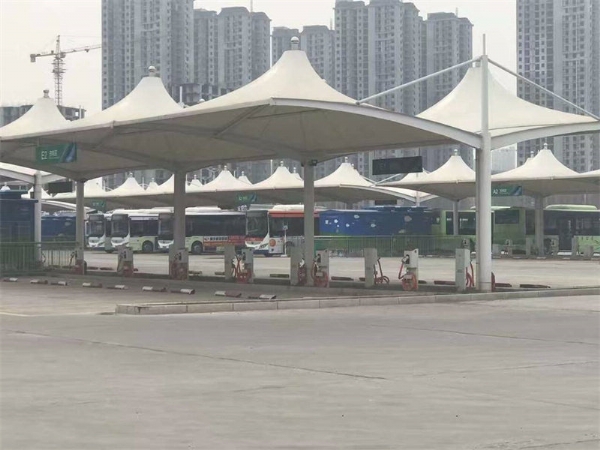 膜结构充电桩